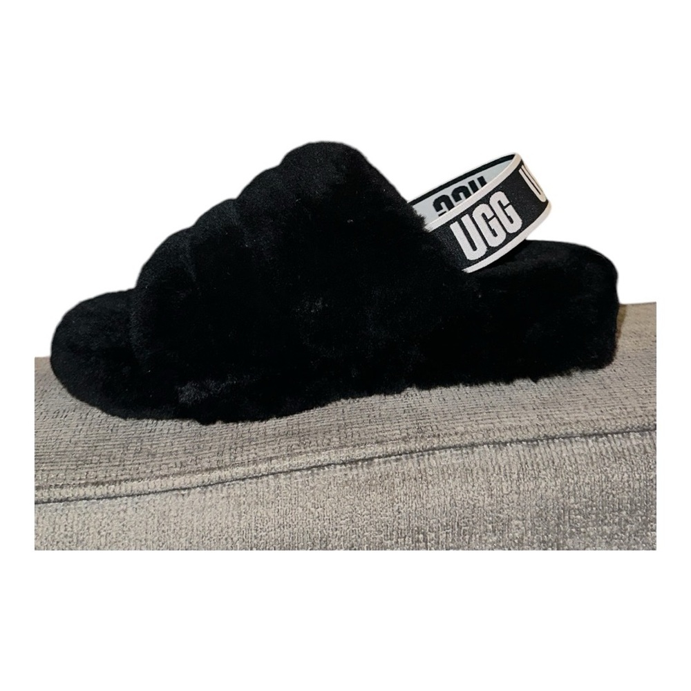 Ugg Fluff Yeah Slides, Like New, Women’s Size 6 - image 1